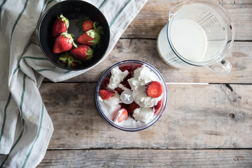 Frappè alla fragola: una ricetta salutare ed energetica 2 Milkshake dietetico