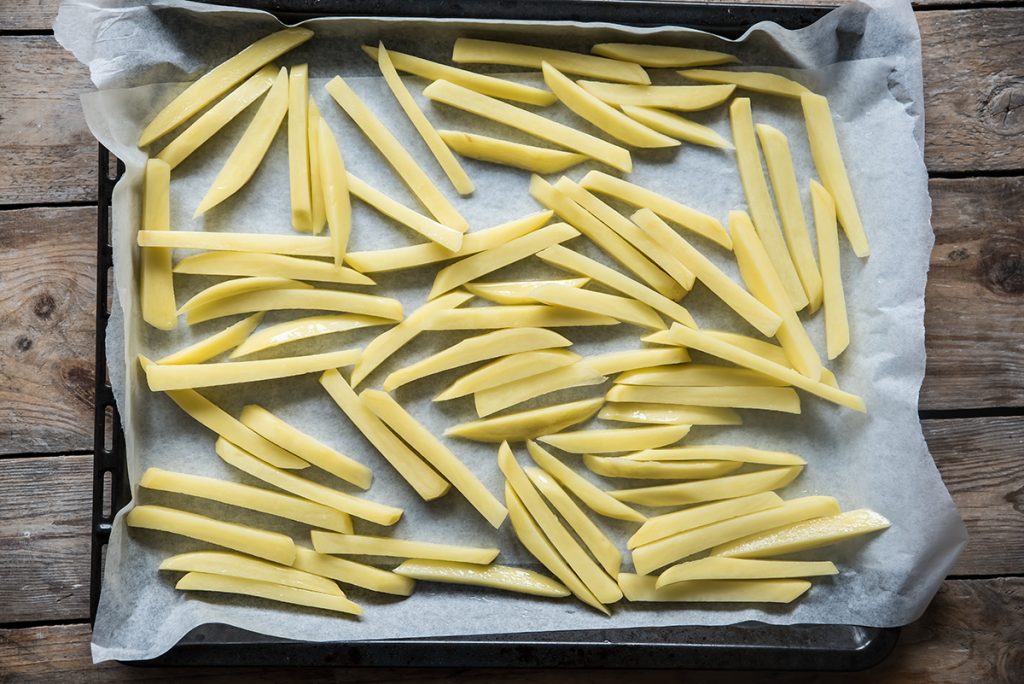 Patatine fritte al forno, croccanti e leggere 6 patatine al forno come fritte da cuocere