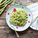 Risotto con crema di fave e piselli freschi 1 risotto con crema di fave