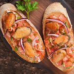 Crostini con cozze e pomodorini 1 ricetta crostini con cozze