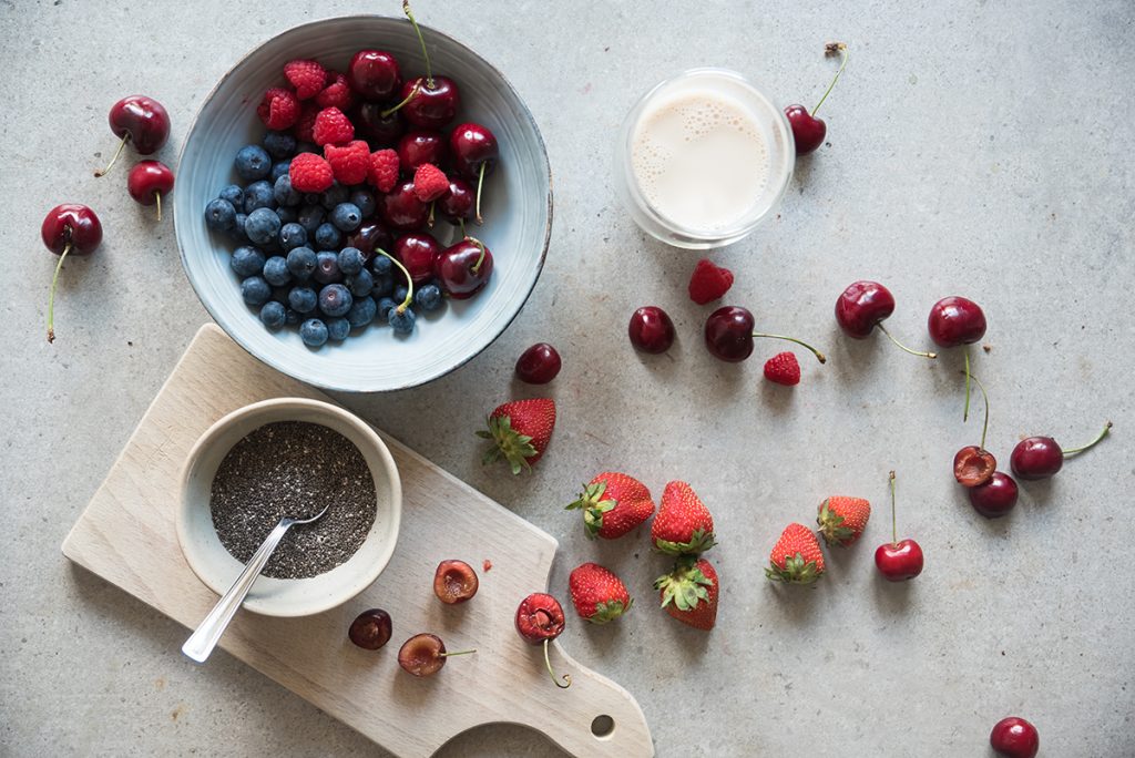 Frullato light con semi di chia e frutta fresca 2 Frullato semi di chia