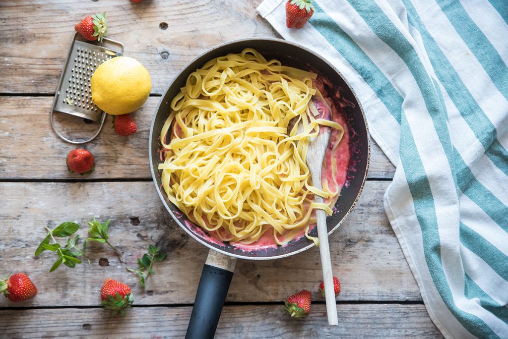 Tagliatelle alle fragole 5 Tagliatelle alle fragole