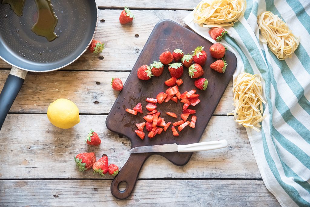Tagliatelle alle fragole 2 Tagliatelle alle fragole