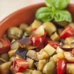 Caponata light con melanzane, olive e capperi 1 caponata light melanzane