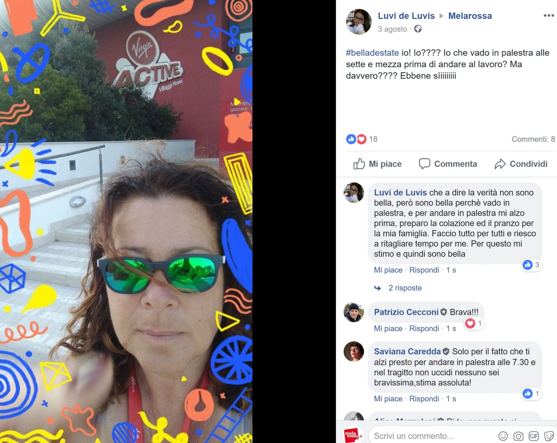 "Grazie a Melarossa mi sento #belladestate e sorrido alla vita" 35 Luvi #belladestate
