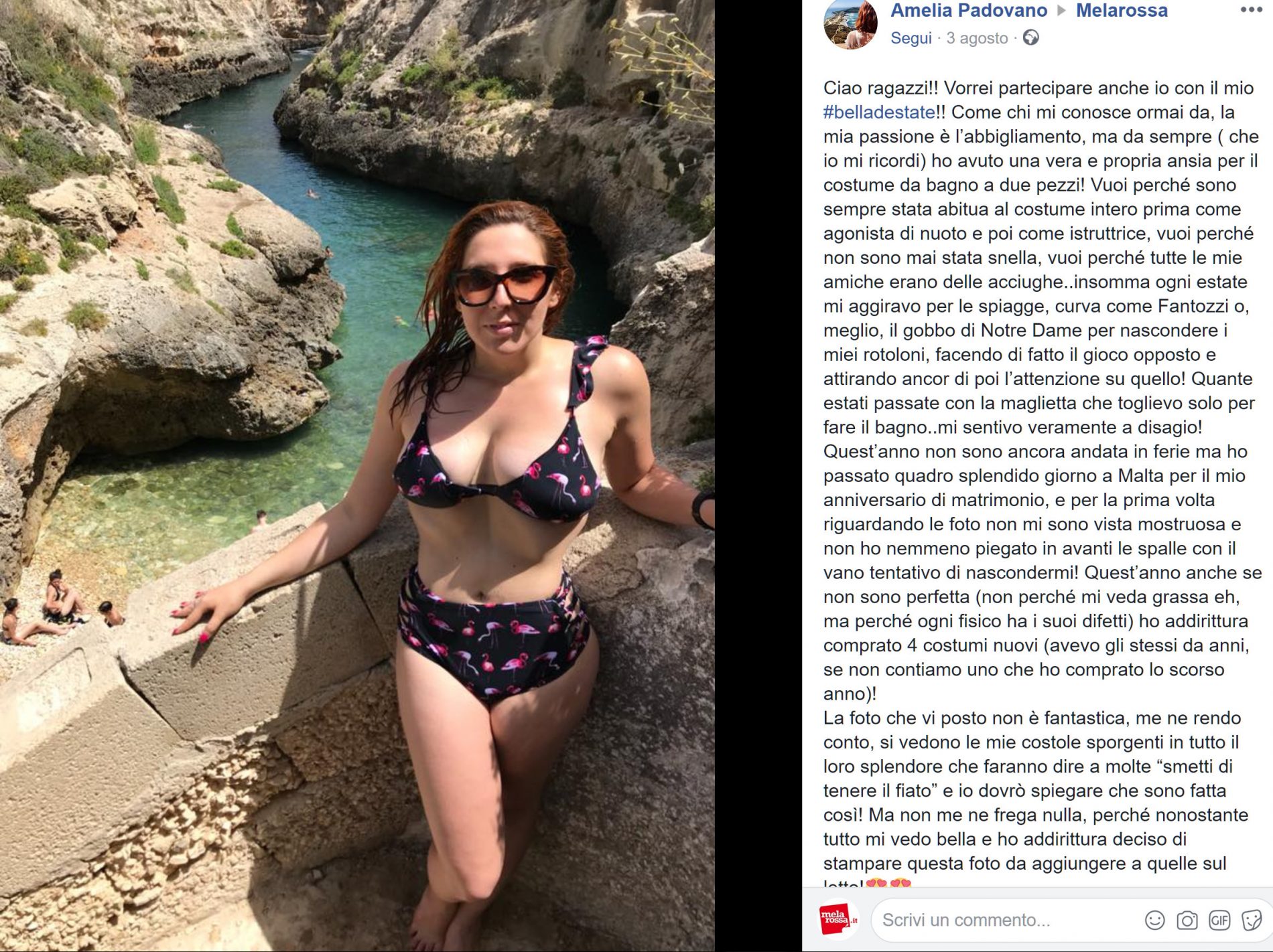 "Grazie a Melarossa mi sento #belladestate e sorrido alla vita" 1 Amelia Padovano #belladestate