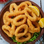 Frittura di calamari 1 fritto di calamari, ricetta light