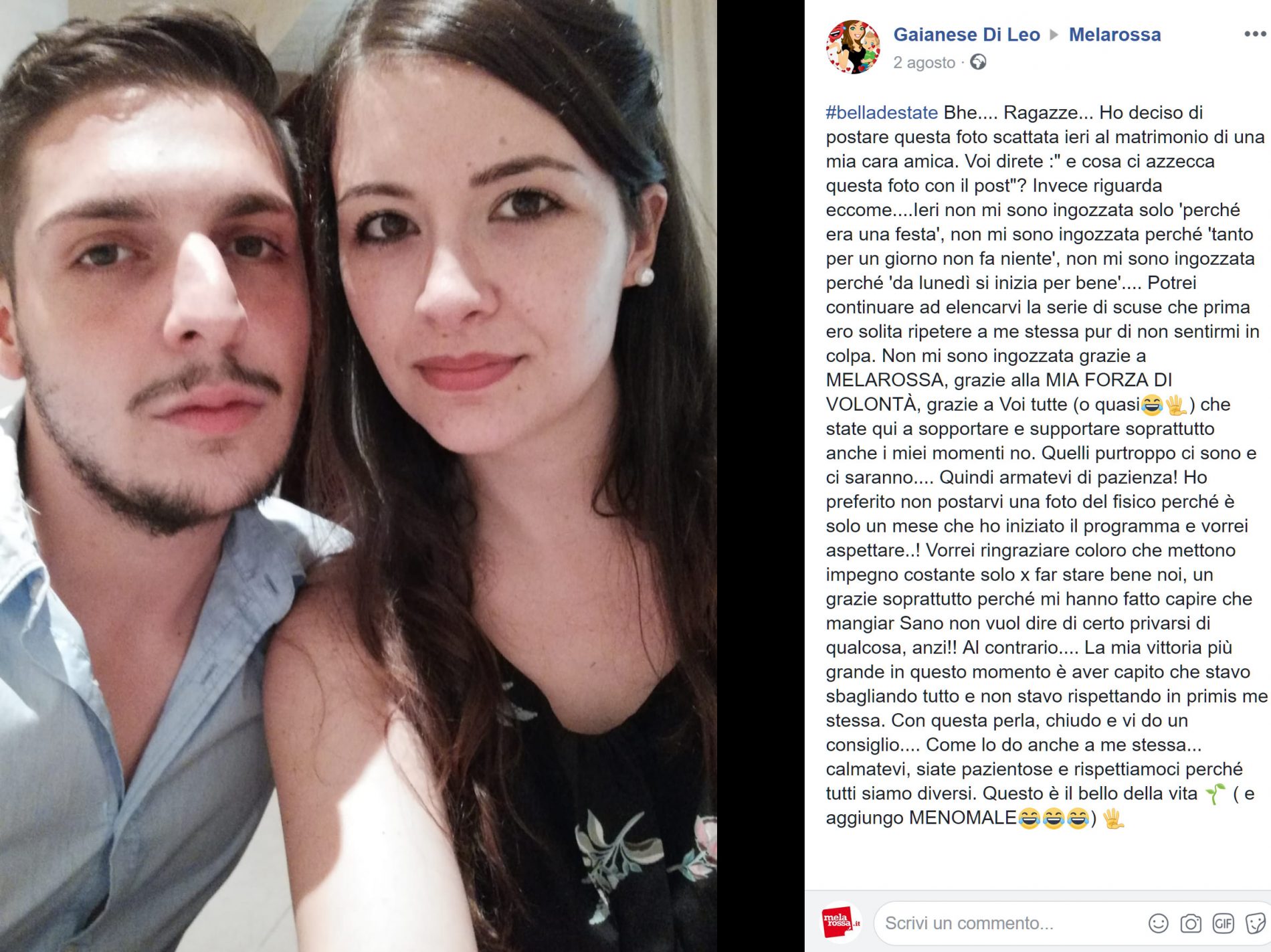 "Grazie a Melarossa mi sento #belladestate e sorrido alla vita" 31 Gaia #belladestate