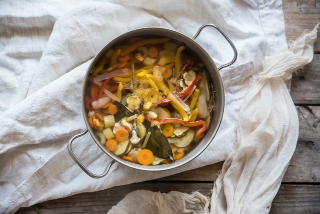 Giardiniera fatta in casa: ricetta step by step 5 giardiniera preparazione intermedia