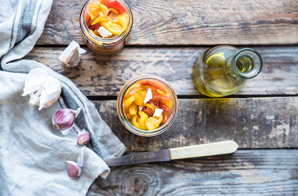 La ricetta dei peperoni sott'olio fatti in casa 4 peperoni sott'olio