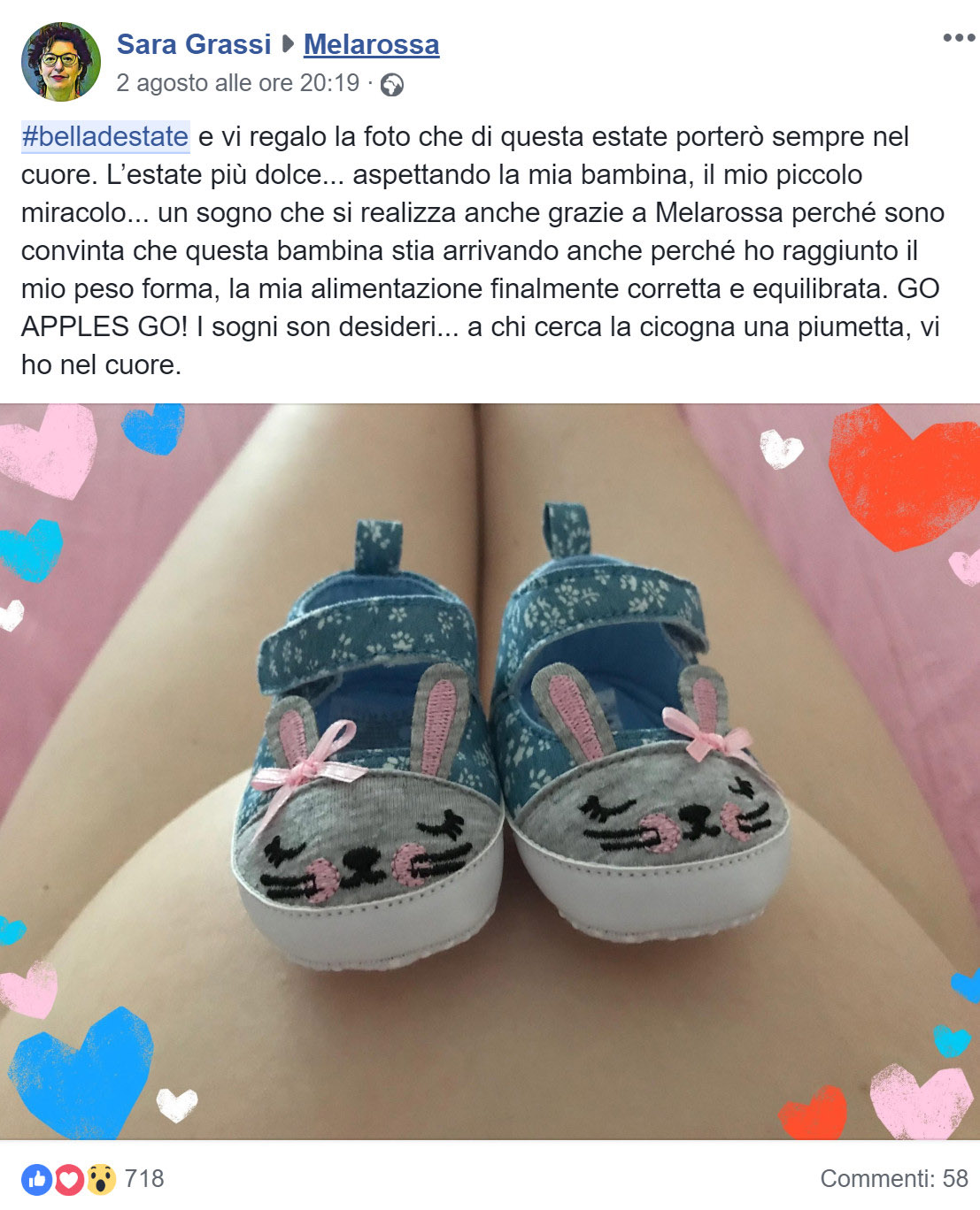 "Grazie a Melarossa mi sento #belladestate e sorrido alla vita" 24 Sara Grassi #belladestate Melarossa