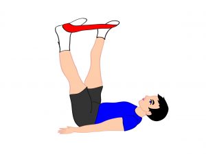5 esercizi per addominali e glutei 2 esercizio-addominali-glutei-elastico