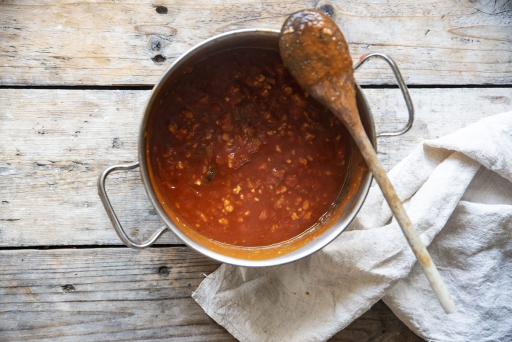 Fusilli con ragù di tempeh 7 fusilli con ragu di tempeh sesta