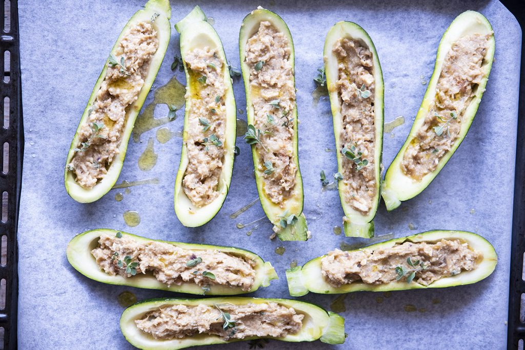Zucchine ripiene di tempeh 10 zucchine ripiene nona