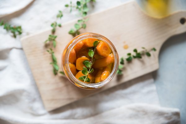 Carote in agrodolce, una conserva genuina 7 carote in agrodolce vasetti liquido di cottura