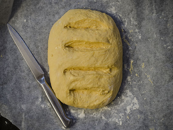 Pane alla zucca, morbido e leggero 7 pagnotta