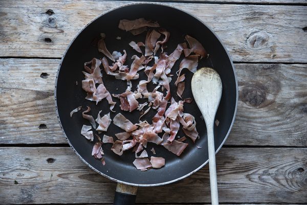 Pasta fredda con radicchio, speck e funghi 4 pasta fredda julienne tre