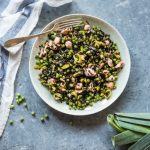 Riso venere con salmone, piselli e porri 1 ricetta riso venere con salmone