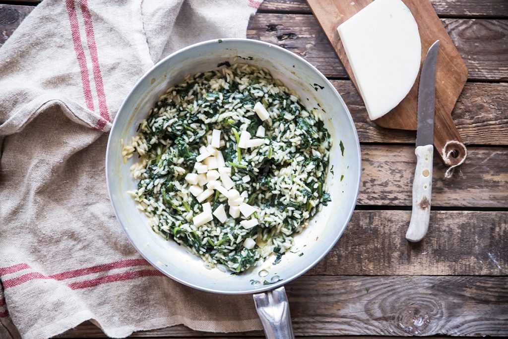 Risotto con spinaci e provola: la ricetta fotograta 7 risotto dieci