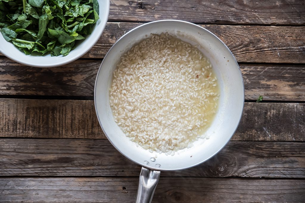 Risotto con spinaci e provola: la ricetta fotograta 5 risotto sei