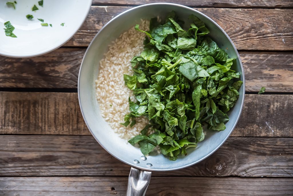 Risotto con spinaci e provola: la ricetta fotograta 6 risotto sette