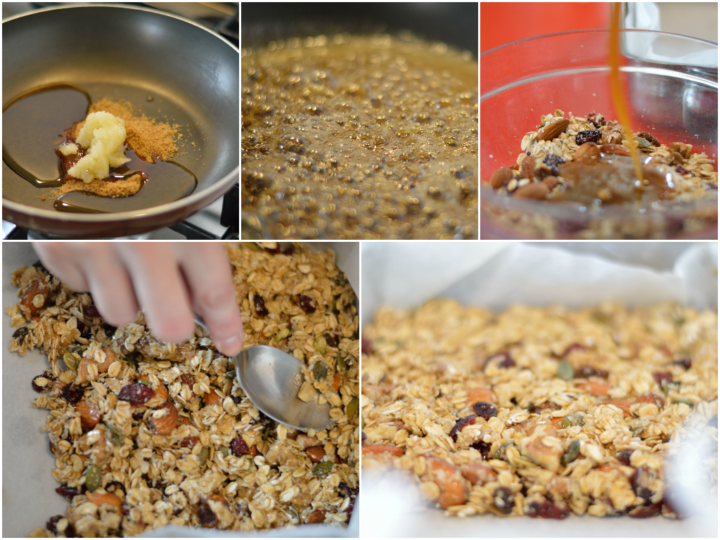 Barrette di avena, cocco e mirtilli per uno spuntino sano 3 step-uno-barrette-cocco-avena-2
