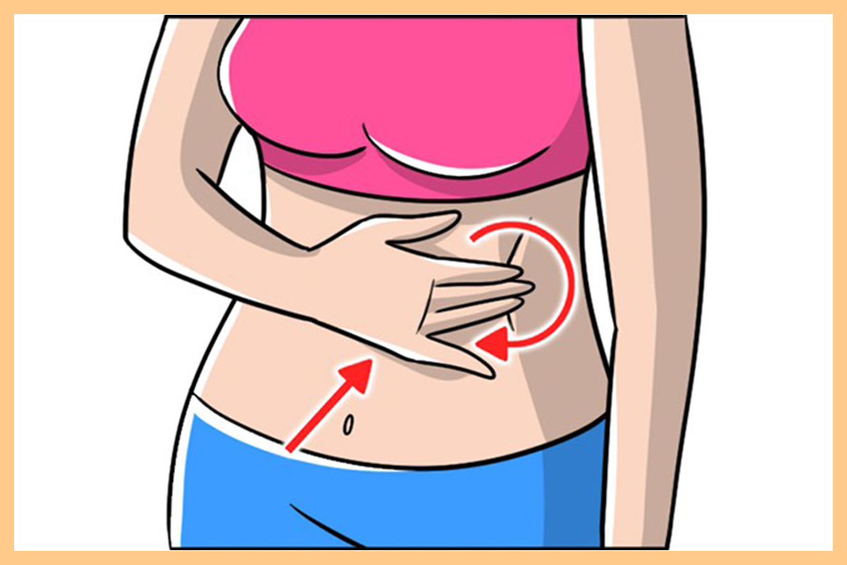 Il massaggio fai da te per una pancia piatta 6 Massaggio fai da te: fase 3
