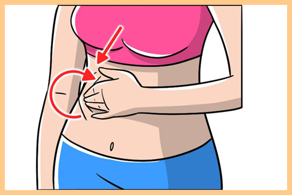 Il massaggio fai da te per una pancia piatta 7 Massaggio fai da te: fase 4