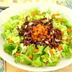 Insalata di indivia riccia, radicchio rosso, zucca e semini 1 Insalata riccia radicchio rosso zucca semini