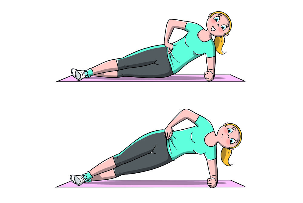 12 esercizi in 7 minuti: workout ad alta intensità per tonificarti e ritrovare la forma 14 allenamento 7 minuti: side plank