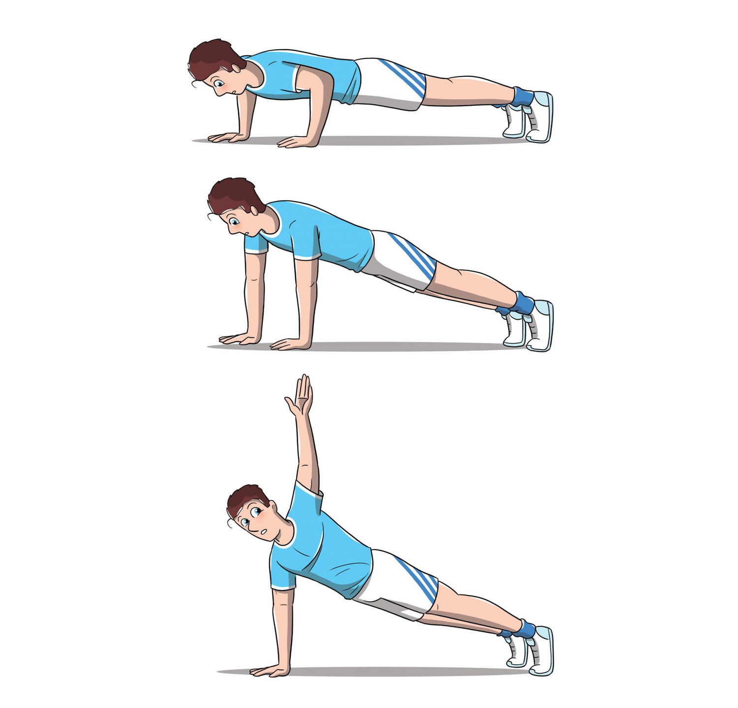 12 esercizi in 7 minuti: workout ad alta intensità per tonificarti e ritrovare la forma 13 allenamento 12 esercizi 7 minuti push up rotation