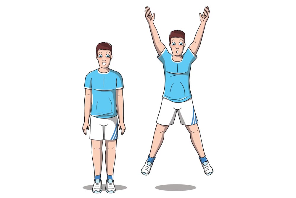 12 esercizi in 7 minuti: workout ad alta intensità per tonificarti e ritrovare la forma 3 Allenamento in 7 minuti: jumping jack