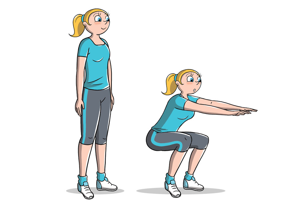 12 esercizi in 7 minuti: workout ad alta intensità per tonificarti e ritrovare la forma 8 allenamento 7 minuti: squat