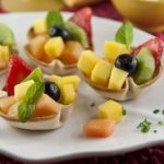 Cestini di pancarrè con la frutta 1 cestini dolci con frutta