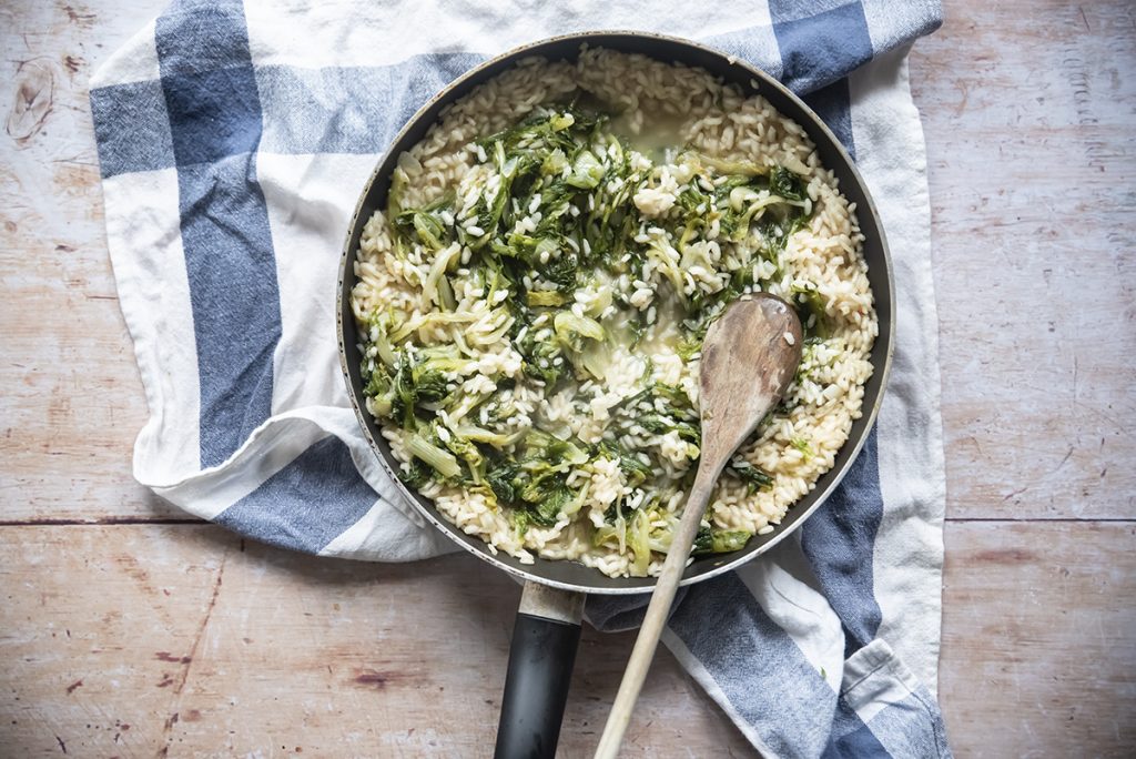 Risotto con scarola riccia e stracchino 6 risotto invidia cinque