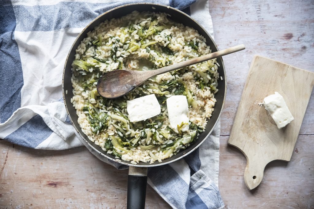 Risotto con scarola riccia e stracchino 7 risotto invidia sei
