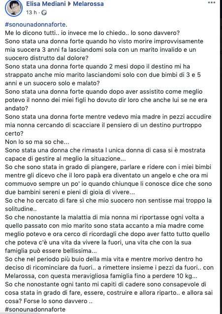 Donne forti: gli auguri del gruppo Facebook di Melarossa per l'8 marzo 12 Schermata 2019 03 06 alle 11.23.52