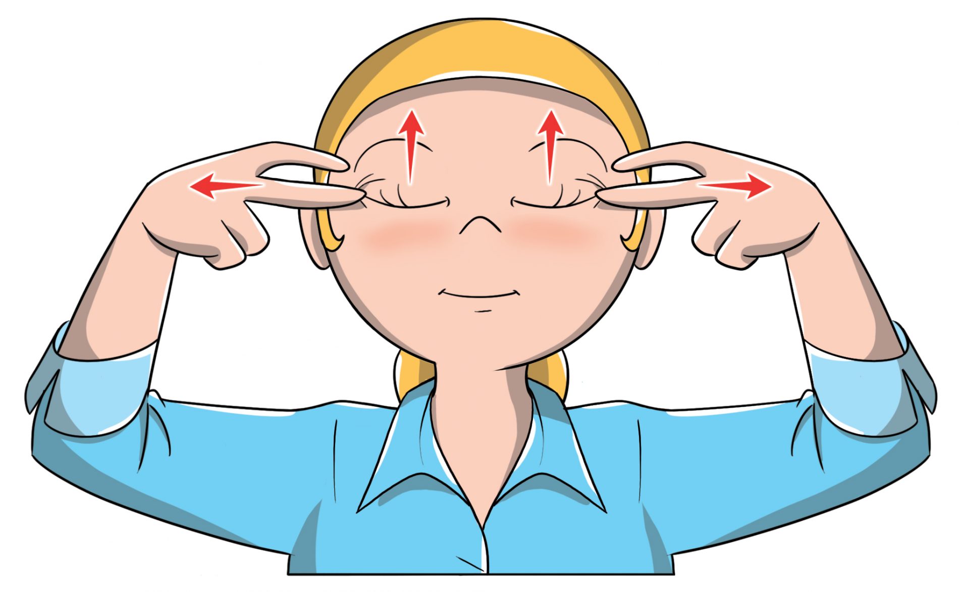 Ginnastica facciale: come farla e esercizi illustrati per combattere le rughe del viso e collo 6 ginnastica facciale: zampe di galline