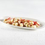 Gnocchi di patate, Bresaola della Valtellina Igp, crema di Gorgonzola Dop e noci 1 GNOCCHI DI PATATE BRESAOLA CREMA DI GORGONZOLA E NOCI