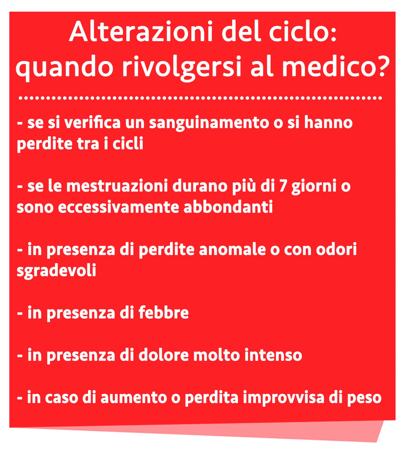 Le alterazioni del ciclo mestruale: classificazione, cause, sintomi e cure 6 alterazioni ciclo quando rivolgersi al medico