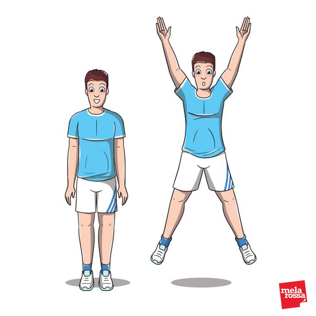 Bruciare 200 calorie in meno di 3 minuti con i nostri esercizi 2 bruciare calorie : esercizio jumping jack