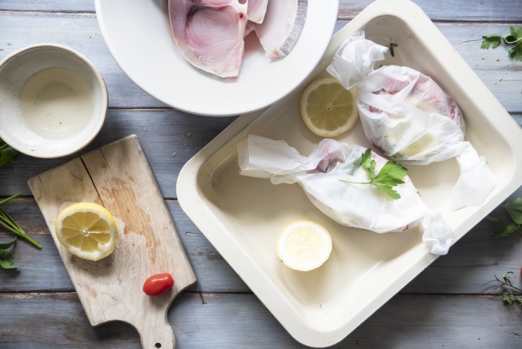 Pesce spada al cartoccio 3 cartoccio due