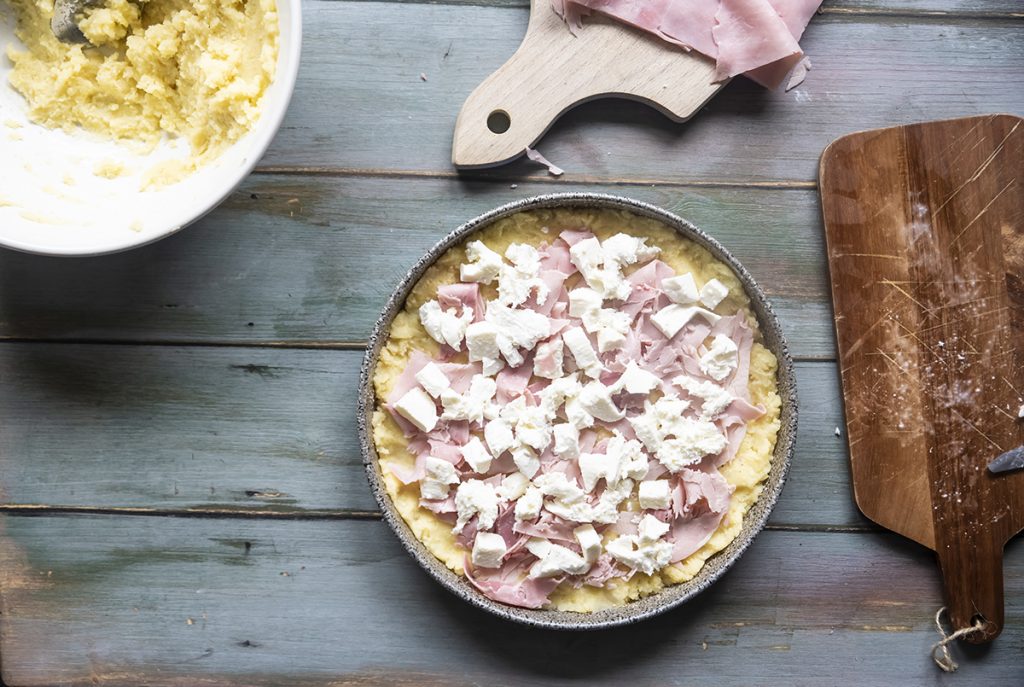 Gateau di patate: passo passo fotografico per una ricetta semplice 4 gateau di patate prosciutto e mozzarella