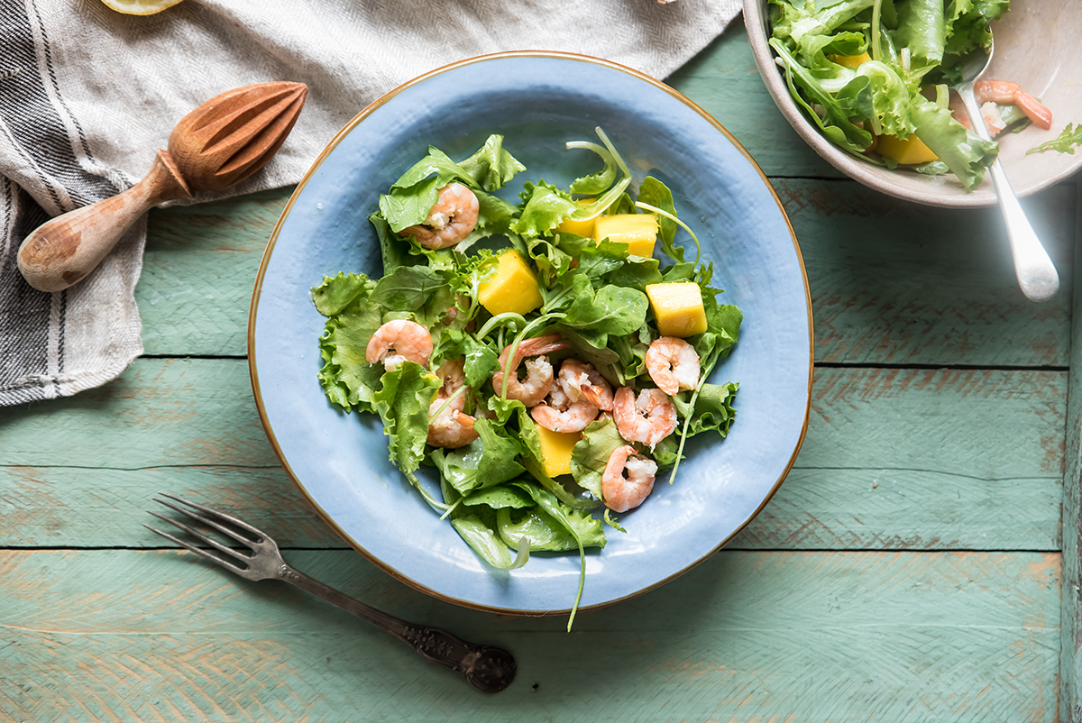 Mango: valori nutrizionali, calorie, benefici ed utilizzo in cucina 9 insalata gamberetti mango