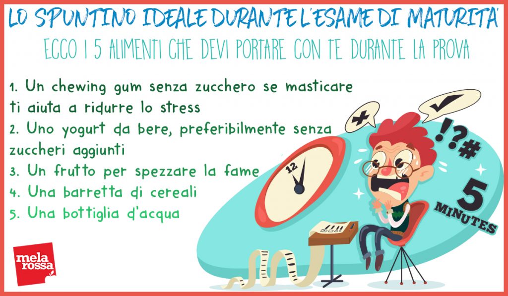 Maturità 2019: 5 alimenti da portare con te durante le prove 1 paura esami maturita