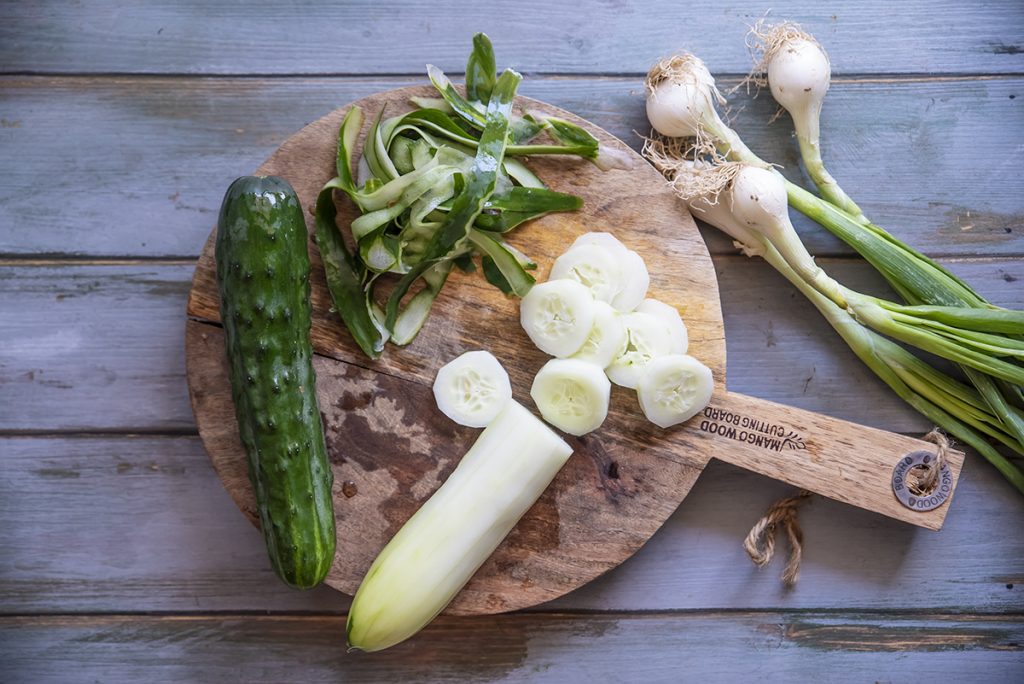 Zuppa fredda di cetrioli e feta 2 cetrioli uno