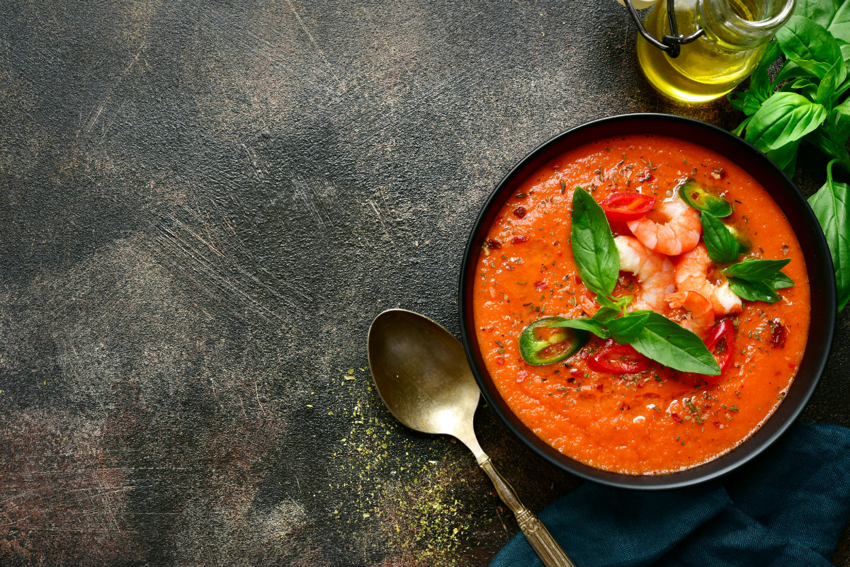 Gazpacho: ricetta e video ricetta, storia e varianti light 5 gazpacho con gamberi