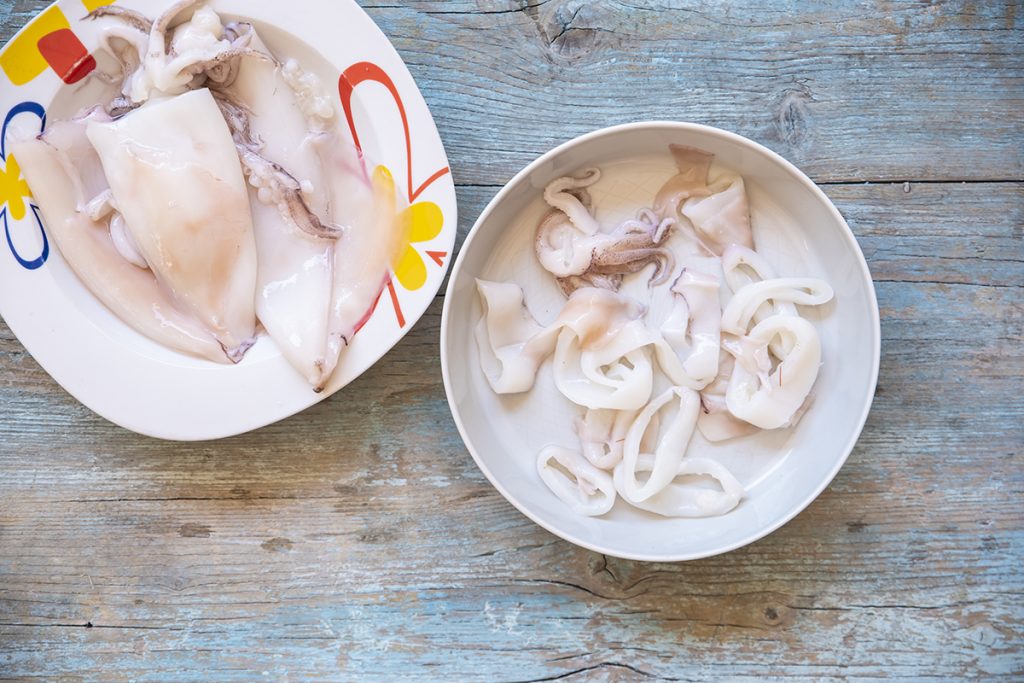 Paella di pesce: ingredienti e ricetta originale 4 paella leggera calamari
