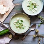 Zuppa fredda di cetrioli e feta 1 zuppa fredda di cetrioli e feta