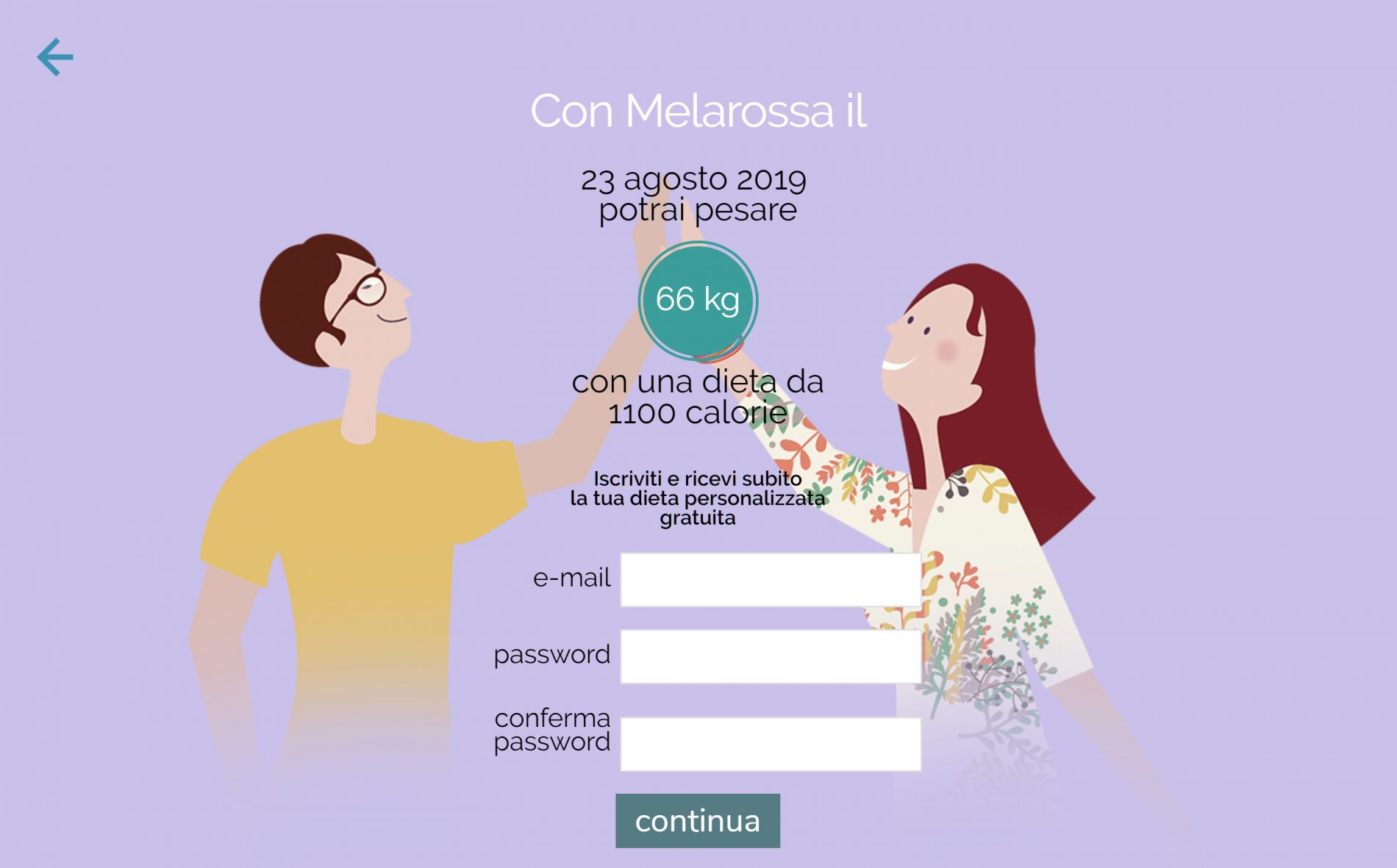 Dieta Melarossa: la guida per iscriverti 9 dieta melarossa: completamento iscrizione